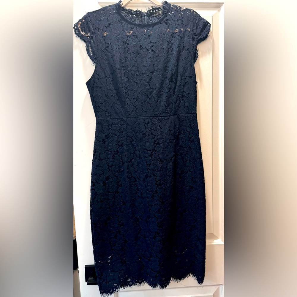 Merokeety Navy Blue Lace Dress Size Medium
